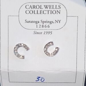 Carol Wells Collection Horseshoe Earrings